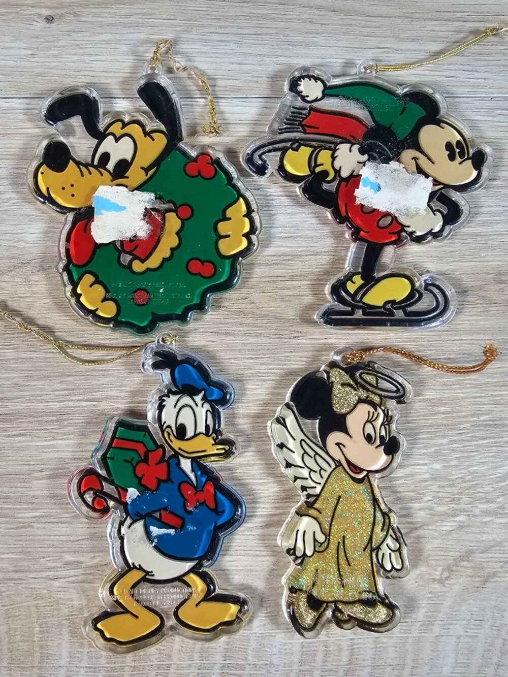 Monogram Productions Disney Mickey Mouse Christmas Ornaments Lot of 4 Pluto + - Picture 8 of 10